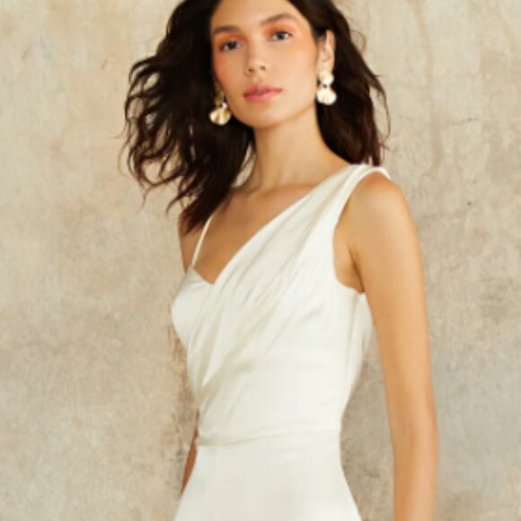 COPY - new AMUR Ivory Blynn Drape Jumpsuit  253 - Picture 4 of 5